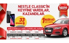 Nestle ikolata Audi A3 ve iPhone 8 ekili Sonucu