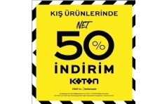 Koton'da K Sezonu rnlerinde Net %50 ndirim