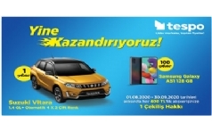 Tespo Suzuki Vitara ve Samsung A51 ekili Kampanyas