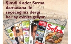 �imdi 4 adet S�rma Damacana ile Se�ece�iniz Dergi Her Ay Evinize Geliyor