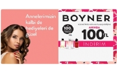 Boyner'de Anneler Gn'ne zel 100 TL ndirim ve 100 Parack Hediye