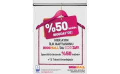 Biggmall'da %50 ndirim Frsat!