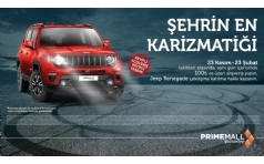 Primemall Gaziantep AVM Jeep Renegade ekili Kampanyas