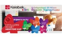 5. Geleneksel 23 Nisan Kelebek Kids Resim Yarmas