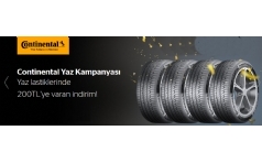 Continental Yaz Lastiklerinde ndirim!