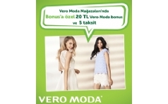 Vero Moda, Jack&Jones ve Pieces Maazalarnda Bonus'a zel 20 TL Bonus!