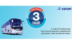 Varan Turizm Yolcular� Asya Card �le Biletlerini 3 Taksitle Al�yor