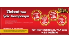 Ziebart'tan 25. Yla zel %25 ndirim!