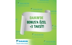 Daikin'de Bonus'a zel +3 Taksit Frsat!