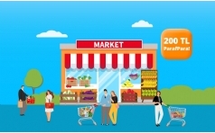 Paraf le Market Alverilerinizde 200TL Hediye