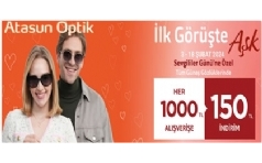 Atasun Optik'ten Sevgililer Gn'ne zel 150 TL ndirim!