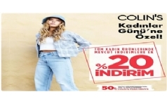 Colin's'ten Kadnlar Gn'ne zel Ek %20 ndirim!
