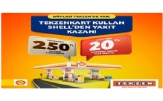 Tekzen'den Alverie Shell'den 20 TL Yakt Hediye!