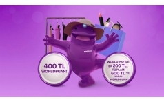 World ile Giyim ve Kozmetik Harcamalarnza 600 TL WorldPuan Hediye
