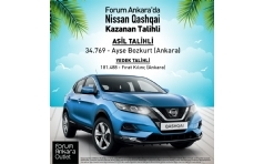 Forum Ankara Nissan Qashqai Çekiliş Sonucu