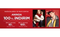 Mavi'de Annda 100 TL ndirim Kampanyas