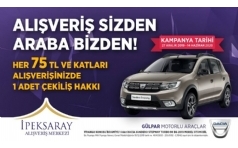 peksaray AVM Dacia Sandero ekili Kampanyas