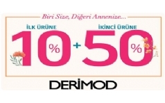 Derimod'dan Anneler Gn'ne zel %10 + %50 ndirim