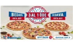 Domino's'tan Bayramda 3 Pizza Söyle Sadece 1 Tane Öde!