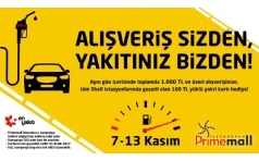 Primemall skenderun'dan Alverie 100 TL Yakt Hediye