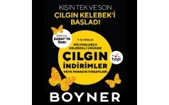 Boyner'de Kn Son ve Tek lgn Kelebek'i Balad!