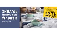 IKEA'dan Zccaciye Alverilerinize 15 TL Hediye!