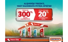 Tekzen'den Alverie Petrol Ofisi'nden 20 TL Yakt Hediye!