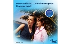 Paraf ile DeFactoda Alverie 100 TL ParafPara ve 4 Taksit