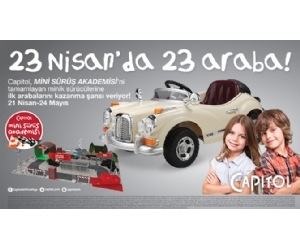 Capitol AVM’den 23 Nisan’da 23 Akülü Araba Capitol AVM’den 23 Nisan’da 23 Akülü Araba