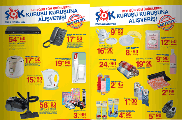 Şok Market 7 Ocak 2011 Gıda Dışı Fırsat Ürünleri Market ve Gıda