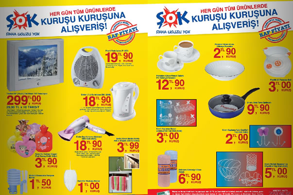 Şok Market 21 Ocak 2011 Gıda Dışı Fırsat Ürünleri