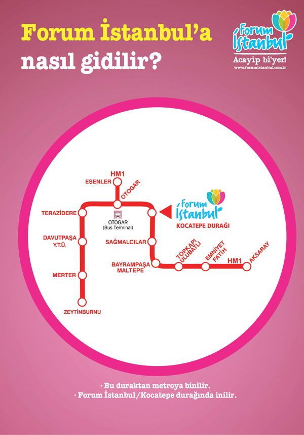 forum istanbul alisveris merkezi adres ve ulasim