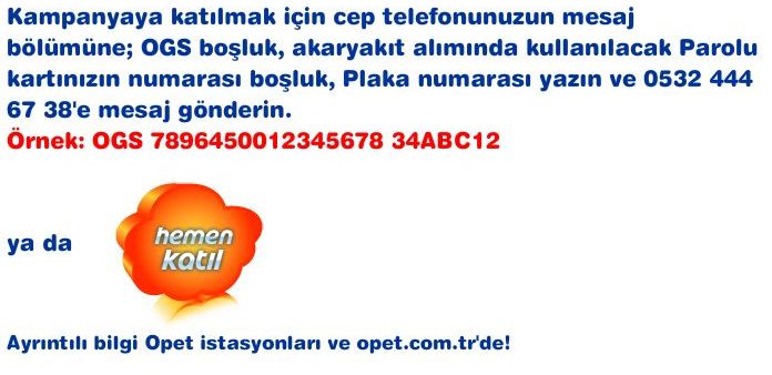 Opet'le Gei Serbest - Opet OGS Kampanyas
