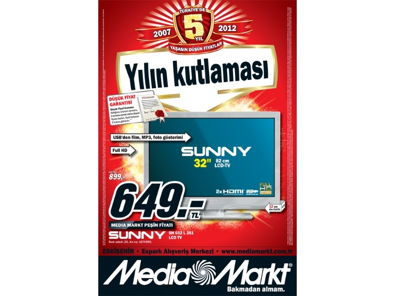 Media Markt 12 - 18 Mart 2012 Eskiehir ndirimleri