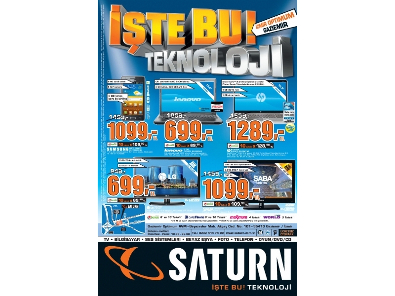 Saturn 25 - 28 Mart 2012 zmir Optimum Gaziemir Frsatlar