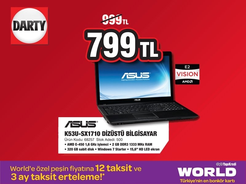 Darty 30 Mart - 2 Nisan 2012 Haftasonu Kampanyas