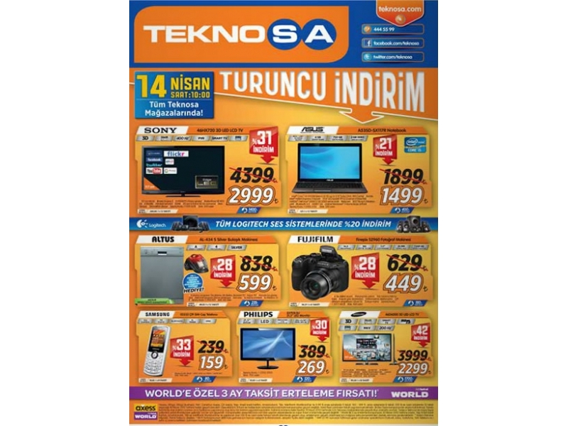 Teknosa 14 Nisan Turuncu ndirim - 3