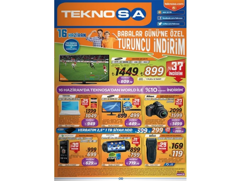 Teknosa Turuncu ndirim 16 Haziran - 2