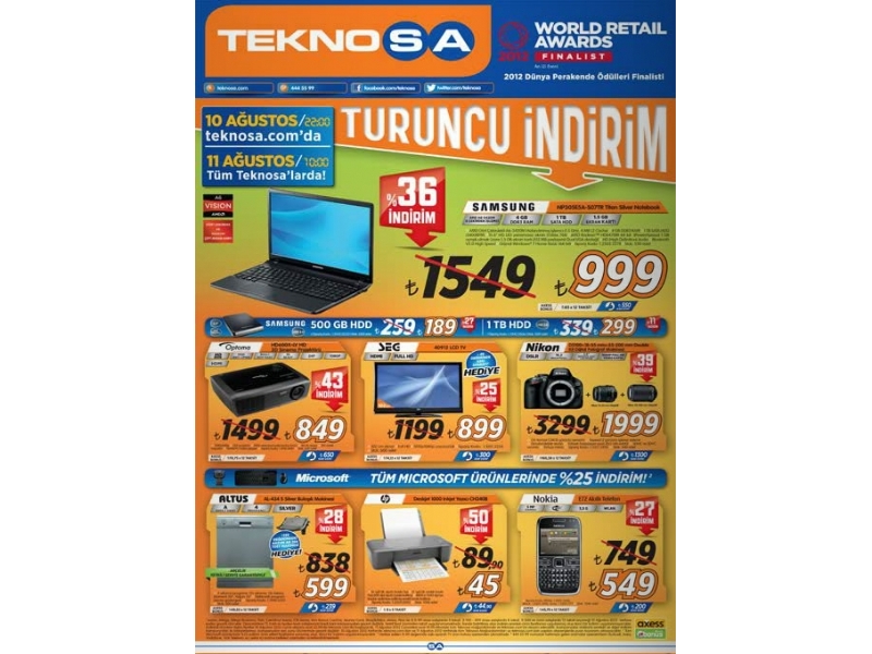 Teknosa 11 Austos Turuncu ndirim - 3