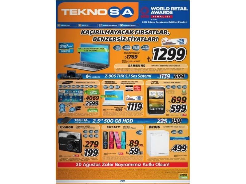 Teknosa 30 Austos - 2