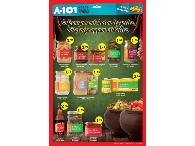 A101 Market 24 Ekim - 2