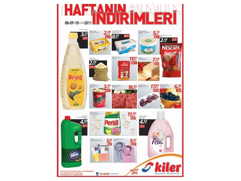 Kiler 8-9-10 Ocak Haftan�n �ndirimleri