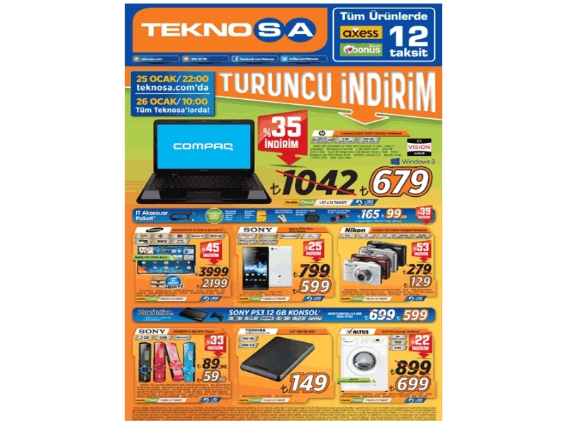 Teknosa 25 - 26 Ocak - 1