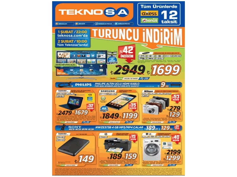 Teknosa Turuncu ndirim - 1