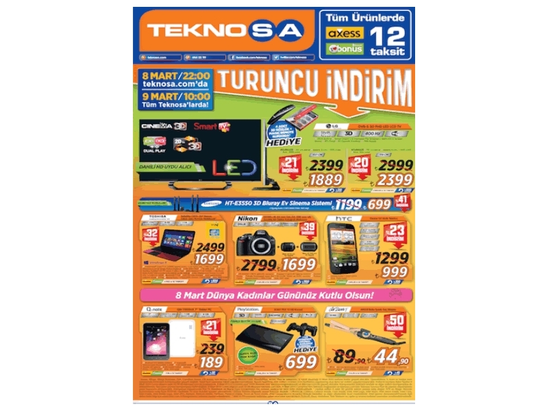 Teknosa Turuncu ndirim - 2