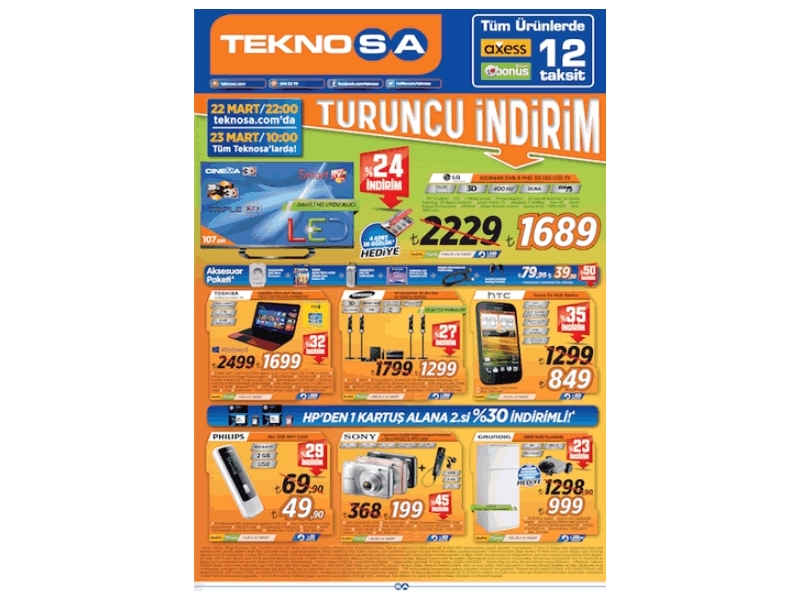 Teknosa Turuncu ndirim - 2