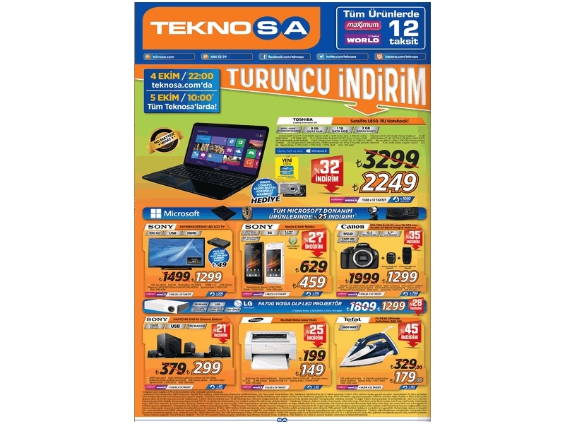 Teknosa Turuncu ndirim - 1