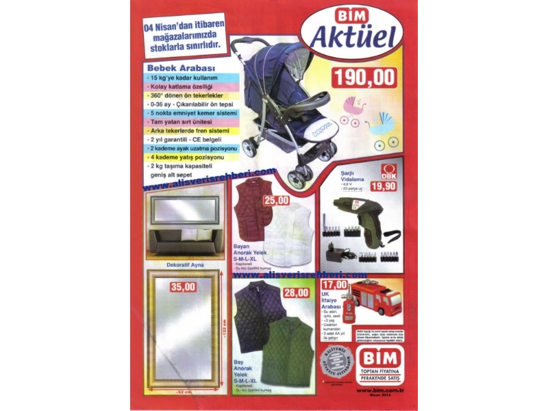 Bim 4 Nisan Aktüel Ürünler - 1