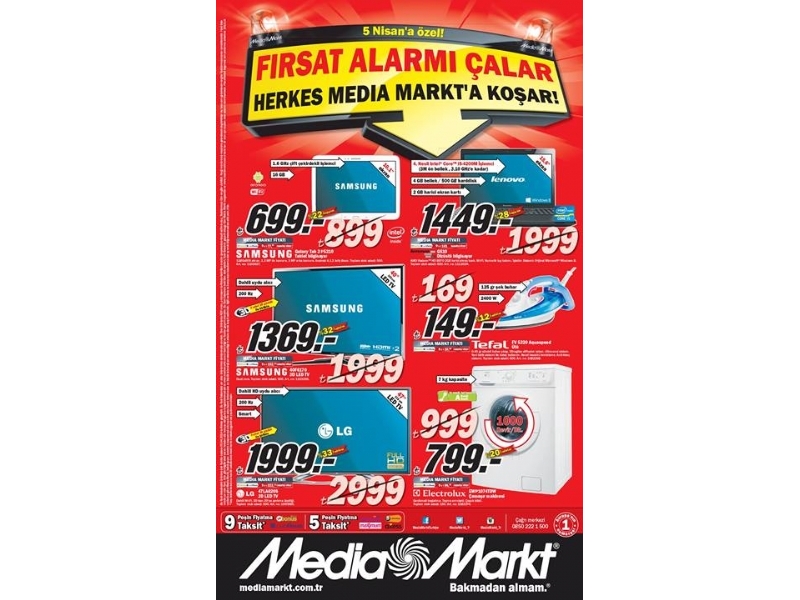 Media Markt 5 Nisan Frsat Alarm