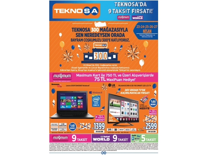 Teknosa Turuncu ndirim - 1